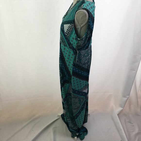 R&K Patterned Shift Dress Jade 2P - Picture 8 of 16